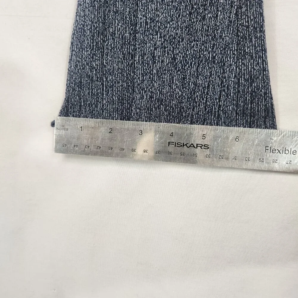 Zara Ribbed Knit Flare Bell Bottom Leggings Girls 13/14 Blue Gray Stretch
